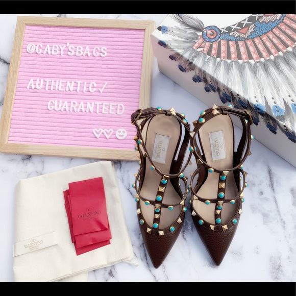 Valentino Rockstud Heels 37 - Picture 2 of 7